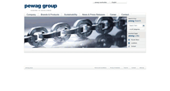 Desktop Screenshot of pewag-group.com
